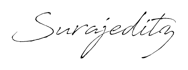 Also You can easily find your signature by using the search form. We will create Surajeditz name handwritten signature images for you free of cost using Antro_Vectra sign style. Surajeditz signature style 6 images and pictures png