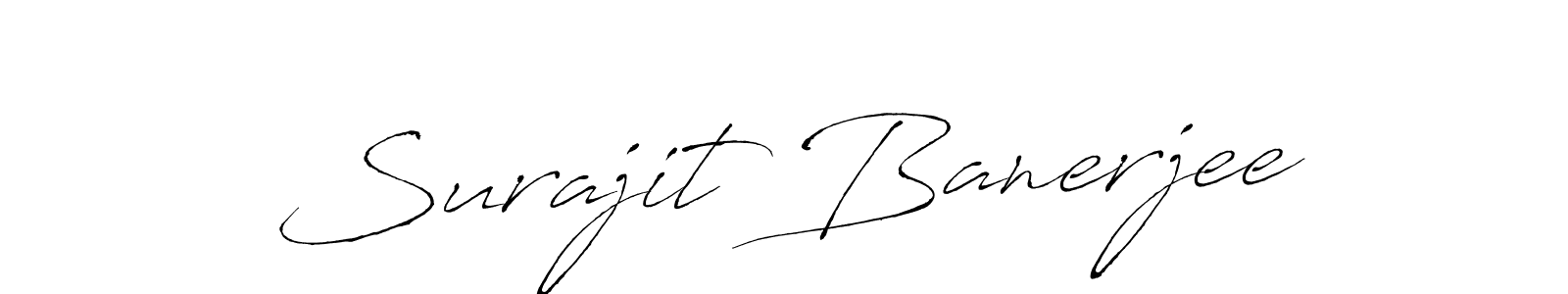 Surajit Banerjee stylish signature style. Best Handwritten Sign (Antro_Vectra) for my name. Handwritten Signature Collection Ideas for my name Surajit Banerjee. Surajit Banerjee signature style 6 images and pictures png