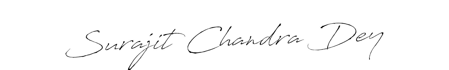 How to make Surajit Chandra Dey name signature. Use Antro_Vectra style for creating short signs online. This is the latest handwritten sign. Surajit Chandra Dey signature style 6 images and pictures png