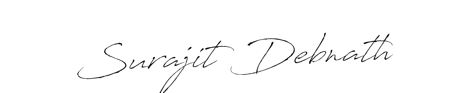 How to make Surajit Debnath signature? Antro_Vectra is a professional autograph style. Create handwritten signature for Surajit Debnath name. Surajit Debnath signature style 6 images and pictures png