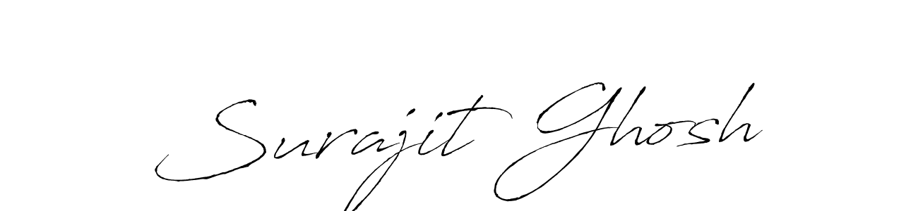 Create a beautiful signature design for name Surajit Ghosh. With this signature (Antro_Vectra) fonts, you can make a handwritten signature for free. Surajit Ghosh signature style 6 images and pictures png