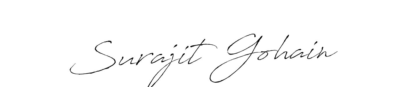 How to make Surajit Gohain name signature. Use Antro_Vectra style for creating short signs online. This is the latest handwritten sign. Surajit Gohain signature style 6 images and pictures png
