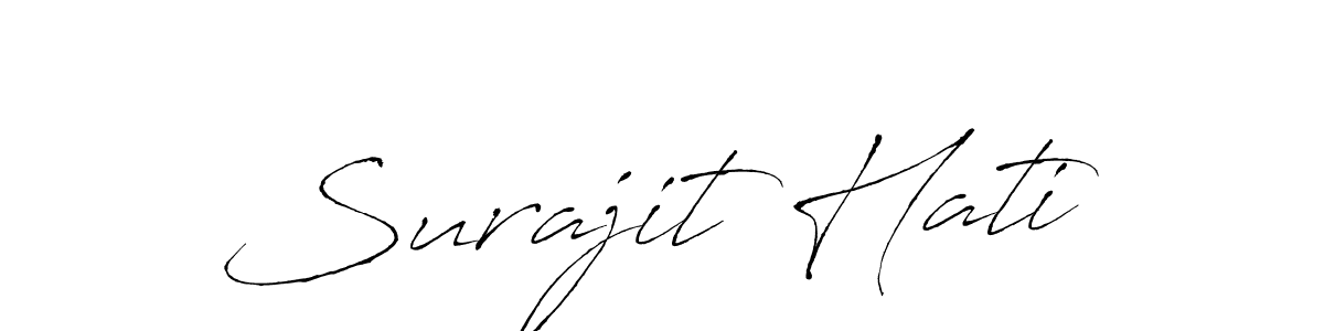 You should practise on your own different ways (Antro_Vectra) to write your name (Surajit Hati) in signature. don't let someone else do it for you. Surajit Hati signature style 6 images and pictures png