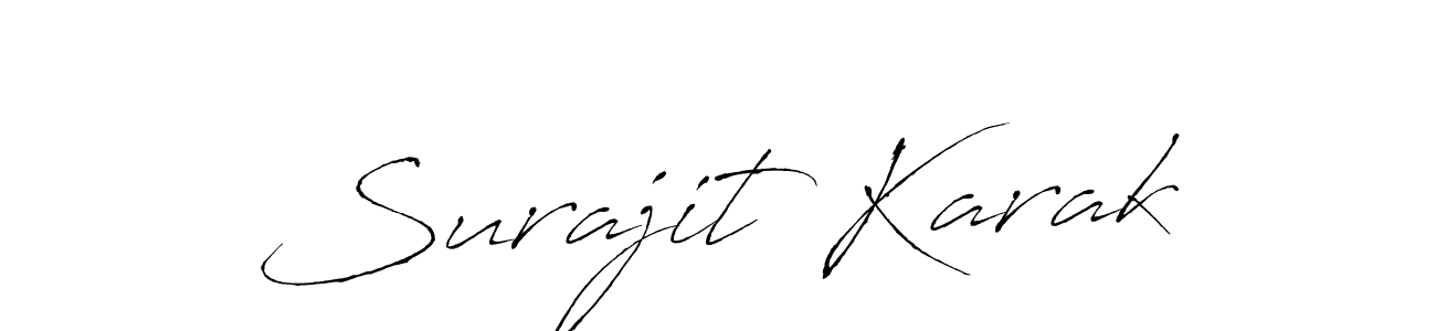 You should practise on your own different ways (Antro_Vectra) to write your name (Surajit Karak) in signature. don't let someone else do it for you. Surajit Karak signature style 6 images and pictures png