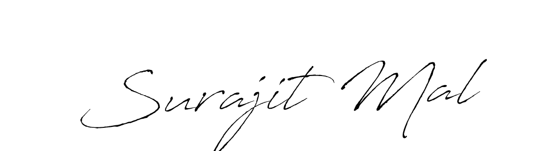 Create a beautiful signature design for name Surajit Mal. With this signature (Antro_Vectra) fonts, you can make a handwritten signature for free. Surajit Mal signature style 6 images and pictures png