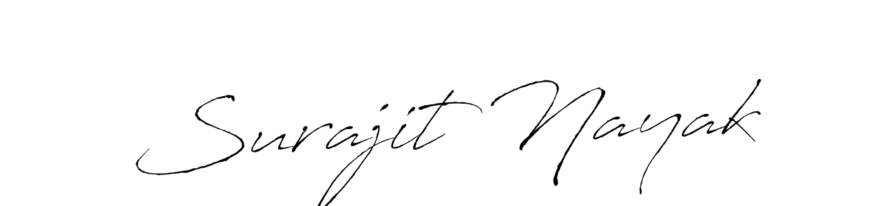 Make a beautiful signature design for name Surajit Nayak. With this signature (Antro_Vectra) style, you can create a handwritten signature for free. Surajit Nayak signature style 6 images and pictures png