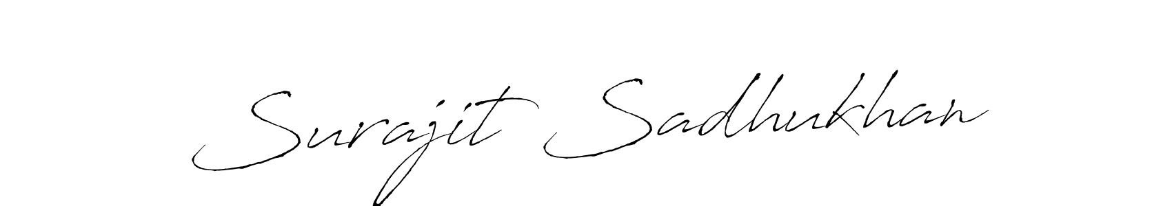 Antro_Vectra is a professional signature style that is perfect for those who want to add a touch of class to their signature. It is also a great choice for those who want to make their signature more unique. Get Surajit Sadhukhan name to fancy signature for free. Surajit Sadhukhan signature style 6 images and pictures png