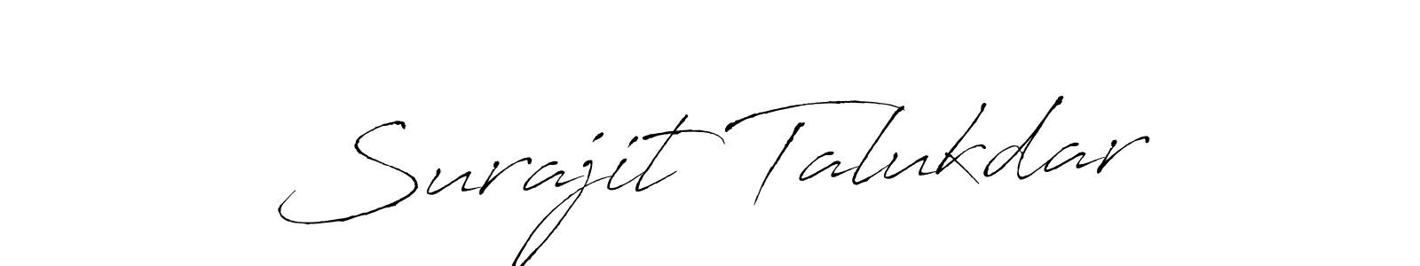 Design your own signature with our free online signature maker. With this signature software, you can create a handwritten (Antro_Vectra) signature for name Surajit Talukdar. Surajit Talukdar signature style 6 images and pictures png