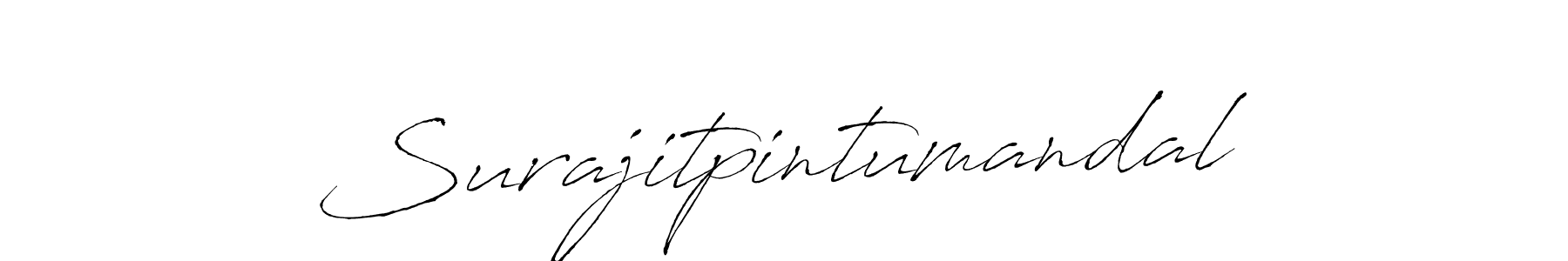 Use a signature maker to create a handwritten signature online. With this signature software, you can design (Antro_Vectra) your own signature for name Surajitpintumandal. Surajitpintumandal signature style 6 images and pictures png