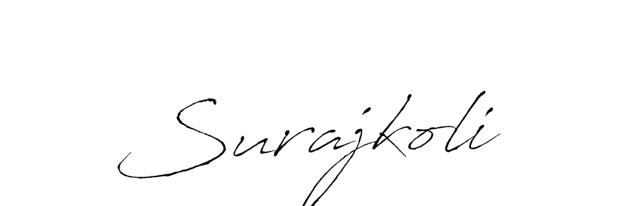 Use a signature maker to create a handwritten signature online. With this signature software, you can design (Antro_Vectra) your own signature for name Surajkoli. Surajkoli signature style 6 images and pictures png