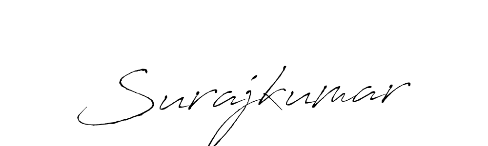 Make a beautiful signature design for name Surajkumar. With this signature (Antro_Vectra) style, you can create a handwritten signature for free. Surajkumar signature style 6 images and pictures png