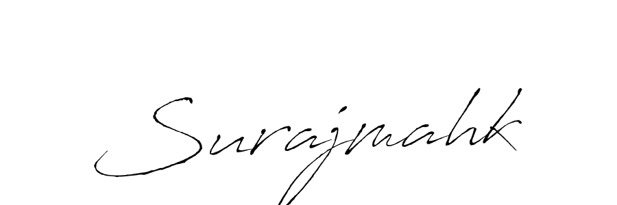 Design your own signature with our free online signature maker. With this signature software, you can create a handwritten (Antro_Vectra) signature for name Surajmahk. Surajmahk signature style 6 images and pictures png