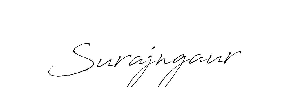 Create a beautiful signature design for name Surajngaur. With this signature (Antro_Vectra) fonts, you can make a handwritten signature for free. Surajngaur signature style 6 images and pictures png