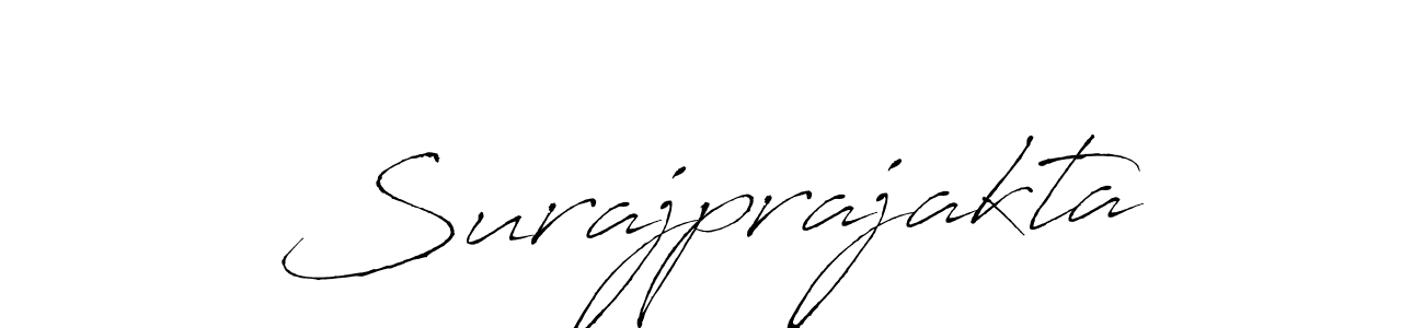 Create a beautiful signature design for name Surajprajakta. With this signature (Antro_Vectra) fonts, you can make a handwritten signature for free. Surajprajakta signature style 6 images and pictures png