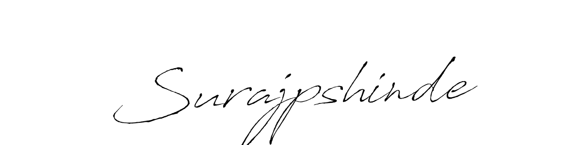 Design your own signature with our free online signature maker. With this signature software, you can create a handwritten (Antro_Vectra) signature for name Surajpshinde. Surajpshinde signature style 6 images and pictures png