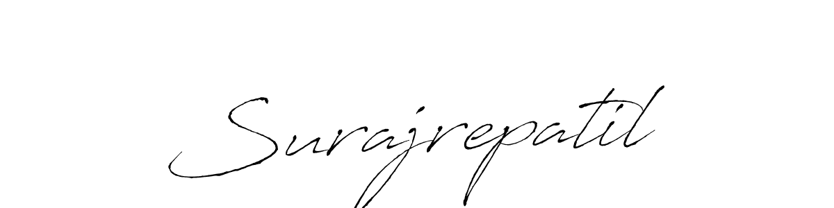 Create a beautiful signature design for name Surajrepatil. With this signature (Antro_Vectra) fonts, you can make a handwritten signature for free. Surajrepatil signature style 6 images and pictures png