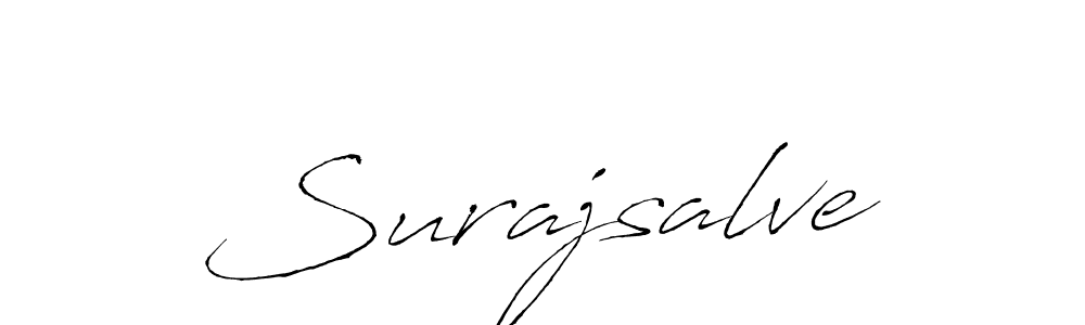 How to make Surajsalve signature? Antro_Vectra is a professional autograph style. Create handwritten signature for Surajsalve name. Surajsalve signature style 6 images and pictures png