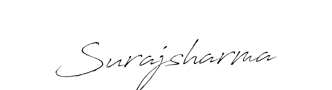 Antro_Vectra is a professional signature style that is perfect for those who want to add a touch of class to their signature. It is also a great choice for those who want to make their signature more unique. Get Surajsharma name to fancy signature for free. Surajsharma signature style 6 images and pictures png