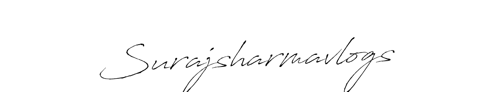 Use a signature maker to create a handwritten signature online. With this signature software, you can design (Antro_Vectra) your own signature for name Surajsharmavlogs. Surajsharmavlogs signature style 6 images and pictures png