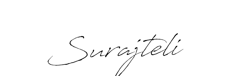 How to make Surajteli signature? Antro_Vectra is a professional autograph style. Create handwritten signature for Surajteli name. Surajteli signature style 6 images and pictures png