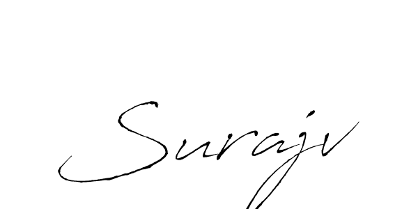 Make a beautiful signature design for name Surajv. With this signature (Antro_Vectra) style, you can create a handwritten signature for free. Surajv signature style 6 images and pictures png