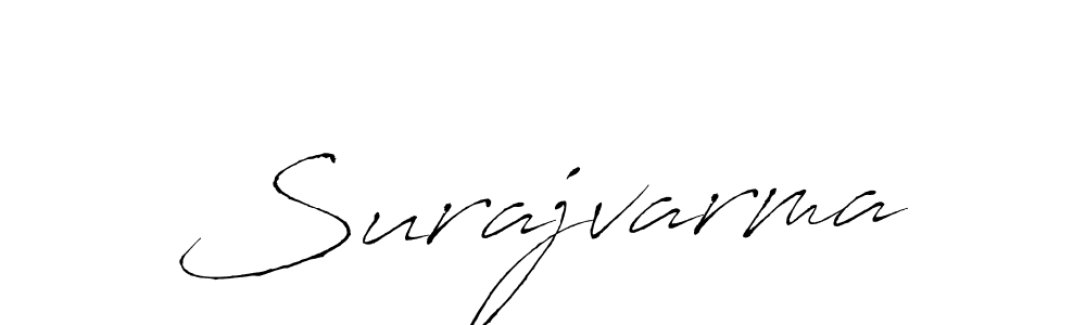 How to make Surajvarma signature? Antro_Vectra is a professional autograph style. Create handwritten signature for Surajvarma name. Surajvarma signature style 6 images and pictures png