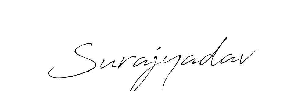 Make a beautiful signature design for name Surajyadav. With this signature (Antro_Vectra) style, you can create a handwritten signature for free. Surajyadav signature style 6 images and pictures png
