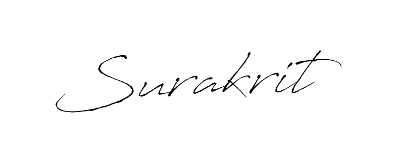 Design your own signature with our free online signature maker. With this signature software, you can create a handwritten (Antro_Vectra) signature for name Surakrit. Surakrit signature style 6 images and pictures png