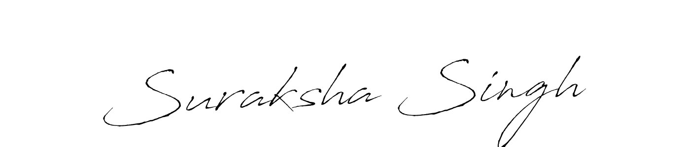 Use a signature maker to create a handwritten signature online. With this signature software, you can design (Antro_Vectra) your own signature for name Suraksha Singh. Suraksha Singh signature style 6 images and pictures png