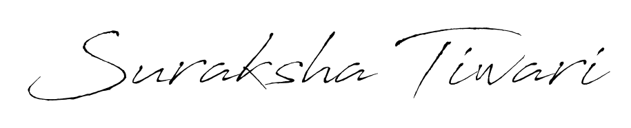 Express your personality with a custom Suraksha Tiwari signature crafted with Antro_Vectra typography. Free transparent PNG download available. Suraksha Tiwari signature style 6 images and pictures png
