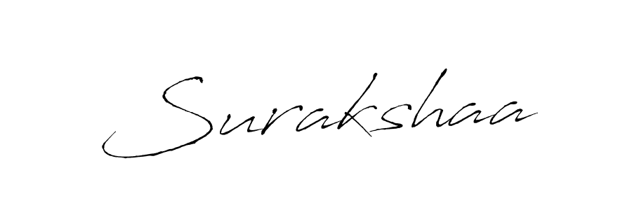 How to make Surakshaa signature? Antro_Vectra is a professional autograph style. Create handwritten signature for Surakshaa name. Surakshaa signature style 6 images and pictures png