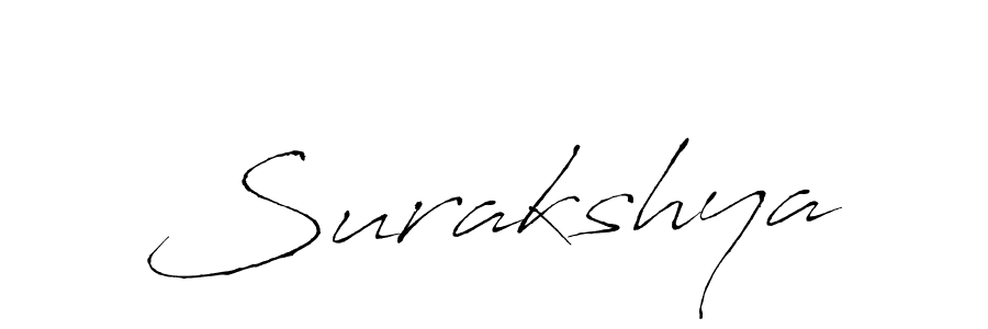 Design your own signature with our free online signature maker. With this signature software, you can create a handwritten (Antro_Vectra) signature for name Surakshya. Surakshya signature style 6 images and pictures png