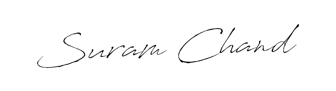 Make a beautiful signature design for name Suram Chand. With this signature (Antro_Vectra) style, you can create a handwritten signature for free. Suram Chand signature style 6 images and pictures png