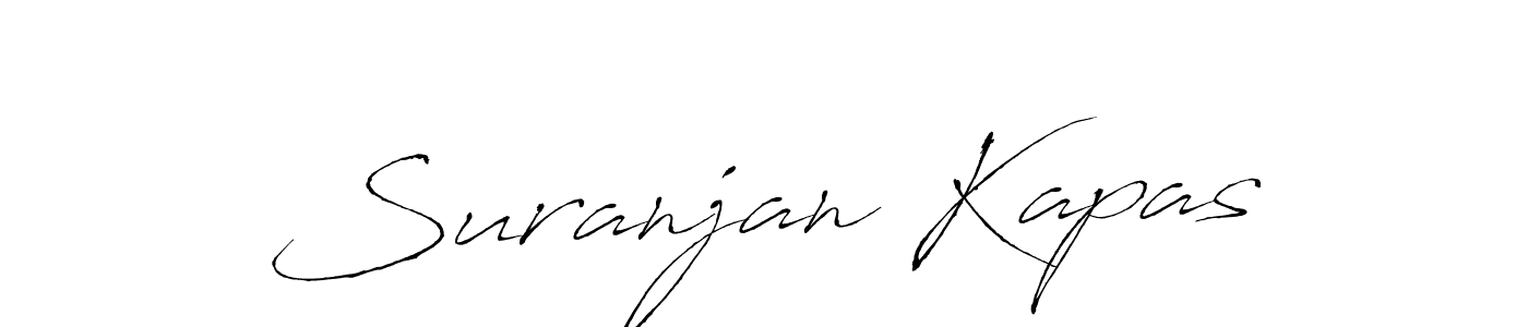 Suranjan Kapas stylish signature style. Best Handwritten Sign (Antro_Vectra) for my name. Handwritten Signature Collection Ideas for my name Suranjan Kapas. Suranjan Kapas signature style 6 images and pictures png