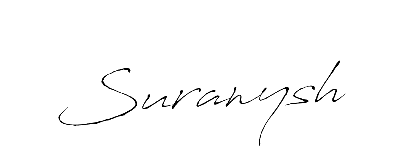 Use a signature maker to create a handwritten signature online. With this signature software, you can design (Antro_Vectra) your own signature for name Suranysh. Suranysh signature style 6 images and pictures png