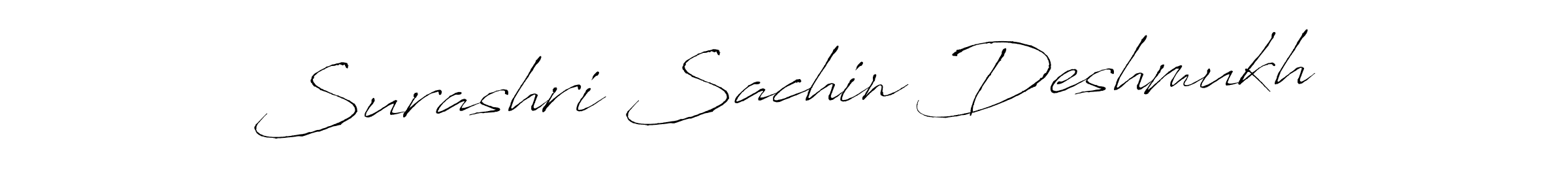 The best way (Antro_Vectra) to make a short signature is to pick only two or three words in your name. The name Surashri Sachin Deshmukh include a total of six letters. For converting this name. Surashri Sachin Deshmukh signature style 6 images and pictures png