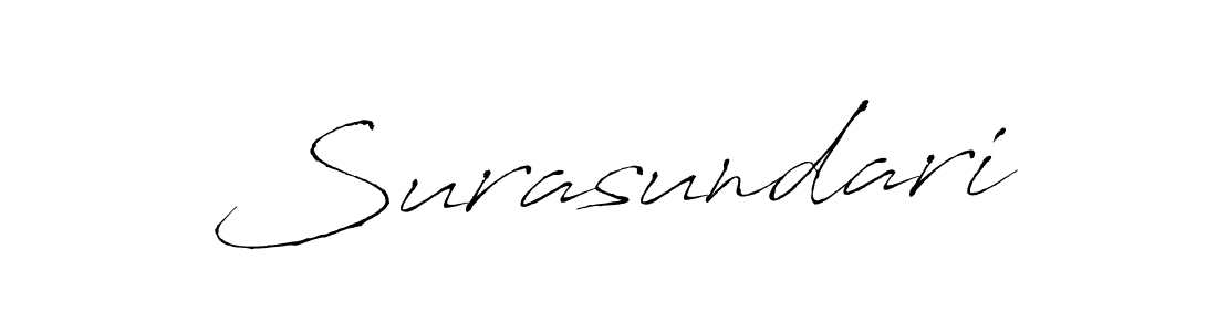 Surasundari stylish signature style. Best Handwritten Sign (Antro_Vectra) for my name. Handwritten Signature Collection Ideas for my name Surasundari. Surasundari signature style 6 images and pictures png