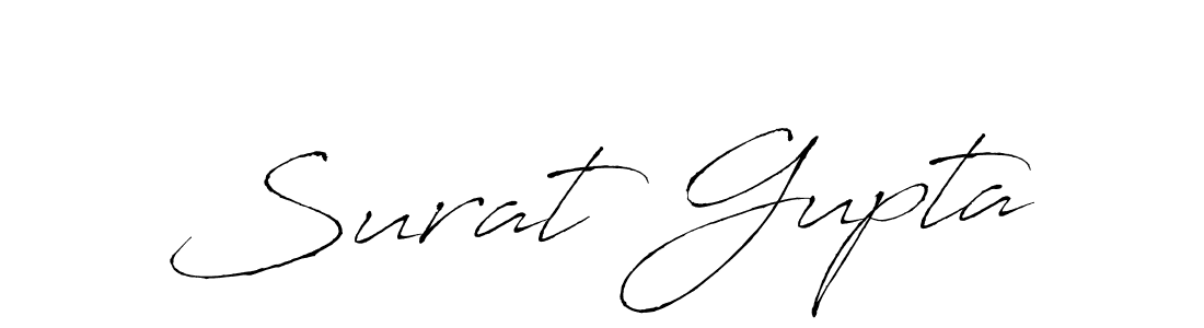 Antro_Vectra is a professional signature style that is perfect for those who want to add a touch of class to their signature. It is also a great choice for those who want to make their signature more unique. Get Surat Gupta name to fancy signature for free. Surat Gupta signature style 6 images and pictures png