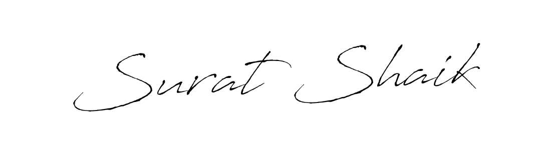 Use a signature maker to create a handwritten signature online. With this signature software, you can design (Antro_Vectra) your own signature for name Surat Shaik. Surat Shaik signature style 6 images and pictures png