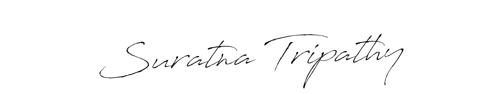Make a beautiful signature design for name Suratna Tripathy. With this signature (Antro_Vectra) style, you can create a handwritten signature for free. Suratna Tripathy signature style 6 images and pictures png