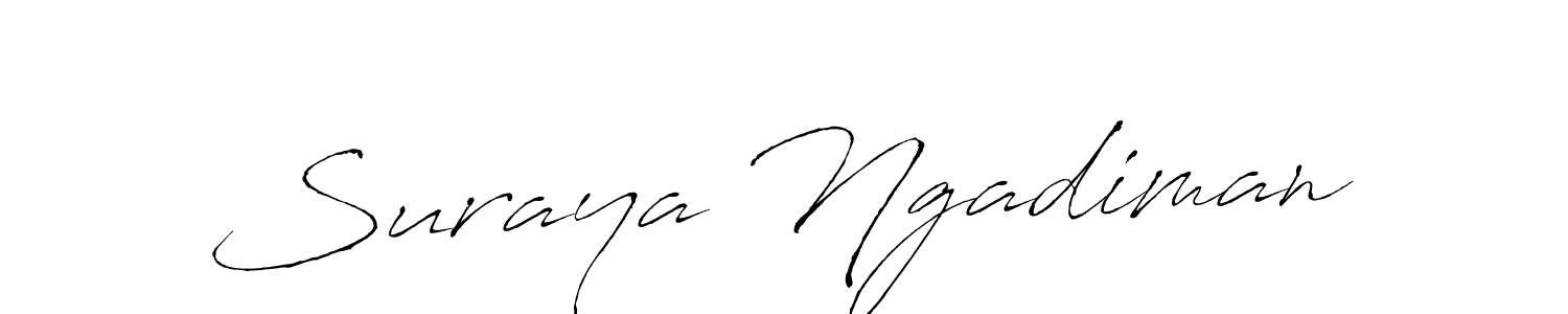 Antro_Vectra is a professional signature style that is perfect for those who want to add a touch of class to their signature. It is also a great choice for those who want to make their signature more unique. Get Suraya Ngadiman name to fancy signature for free. Suraya Ngadiman signature style 6 images and pictures png