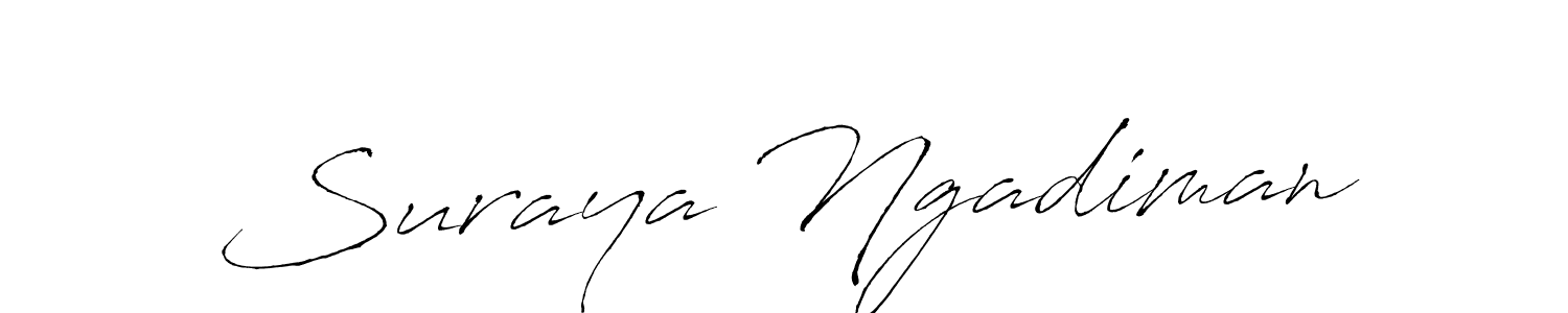 Create a beautiful signature design for name Suraya Ngadiman. With this signature (Antro_Vectra) fonts, you can make a handwritten signature for free. Suraya Ngadiman signature style 6 images and pictures png