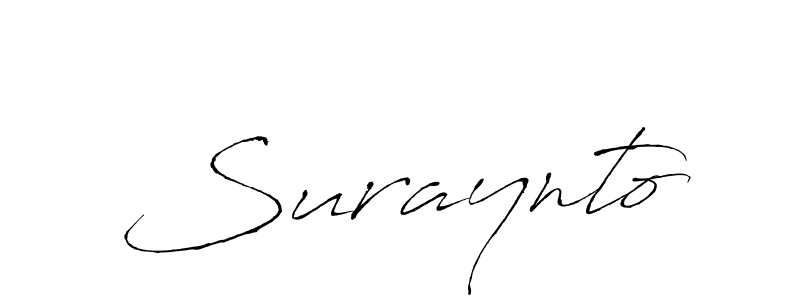 Make a short Suraynto signature style. Manage your documents anywhere anytime using Antro_Vectra. Create and add eSignatures, submit forms, share and send files easily. Suraynto signature style 6 images and pictures png