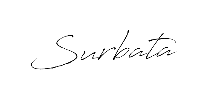 Use a signature maker to create a handwritten signature online. With this signature software, you can design (Antro_Vectra) your own signature for name Surbata. Surbata signature style 6 images and pictures png