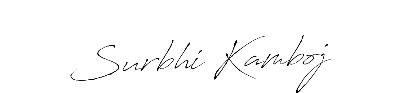 The best way (Antro_Vectra) to make a short signature is to pick only two or three words in your name. The name Surbhi Kamboj include a total of six letters. For converting this name. Surbhi Kamboj signature style 6 images and pictures png