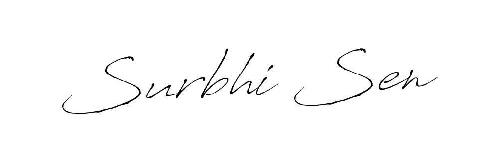 Surbhi Sen stylish signature style. Best Handwritten Sign (Antro_Vectra) for my name. Handwritten Signature Collection Ideas for my name Surbhi Sen. Surbhi Sen signature style 6 images and pictures png