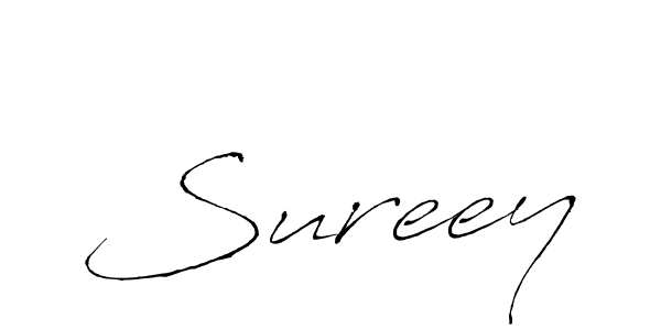 Antro_Vectra is a professional signature style that is perfect for those who want to add a touch of class to their signature. It is also a great choice for those who want to make their signature more unique. Get Sureey name to fancy signature for free. Sureey signature style 6 images and pictures png