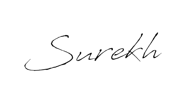 How to make Surekh name signature. Use Antro_Vectra style for creating short signs online. This is the latest handwritten sign. Surekh signature style 6 images and pictures png