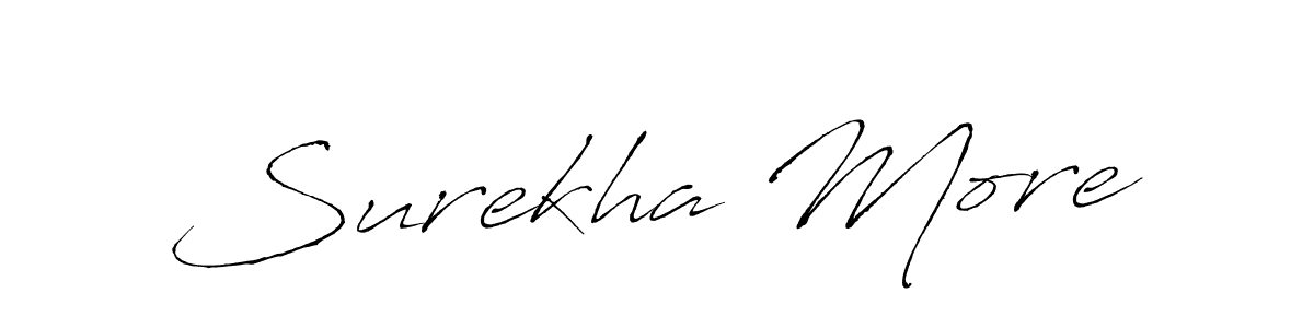 Also we have Surekha More name is the best signature style. Create professional handwritten signature collection using Antro_Vectra autograph style. Surekha More signature style 6 images and pictures png