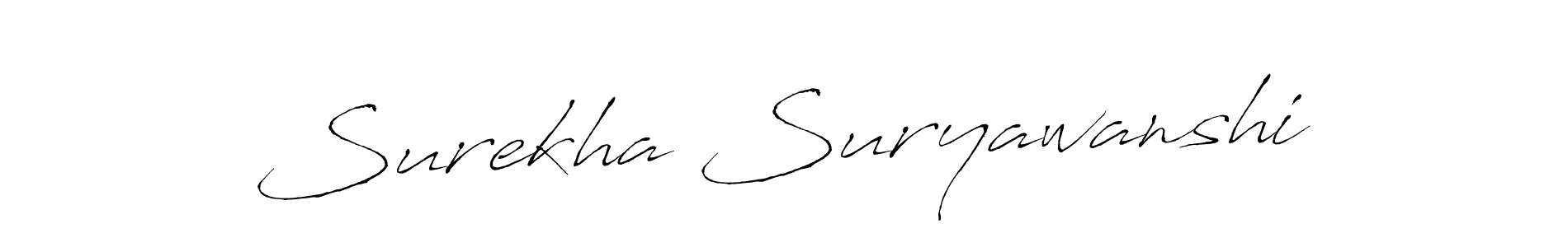if you are searching for the best signature style for your name Surekha Suryawanshi. so please give up your signature search. here we have designed multiple signature styles  using Antro_Vectra. Surekha Suryawanshi signature style 6 images and pictures png